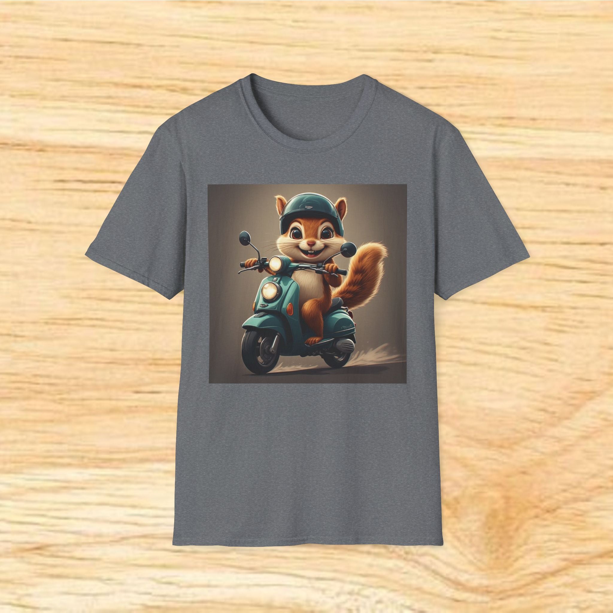 Cute Chipmunk on Scooter T-Shirt