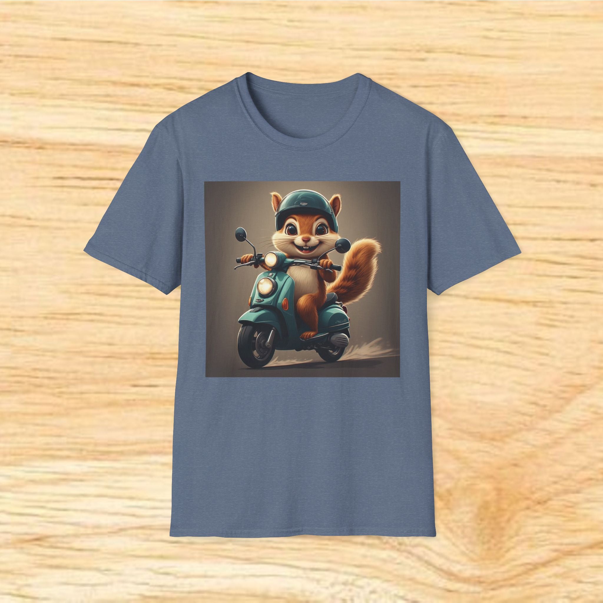 Cute Chipmunk on Scooter T-Shirt