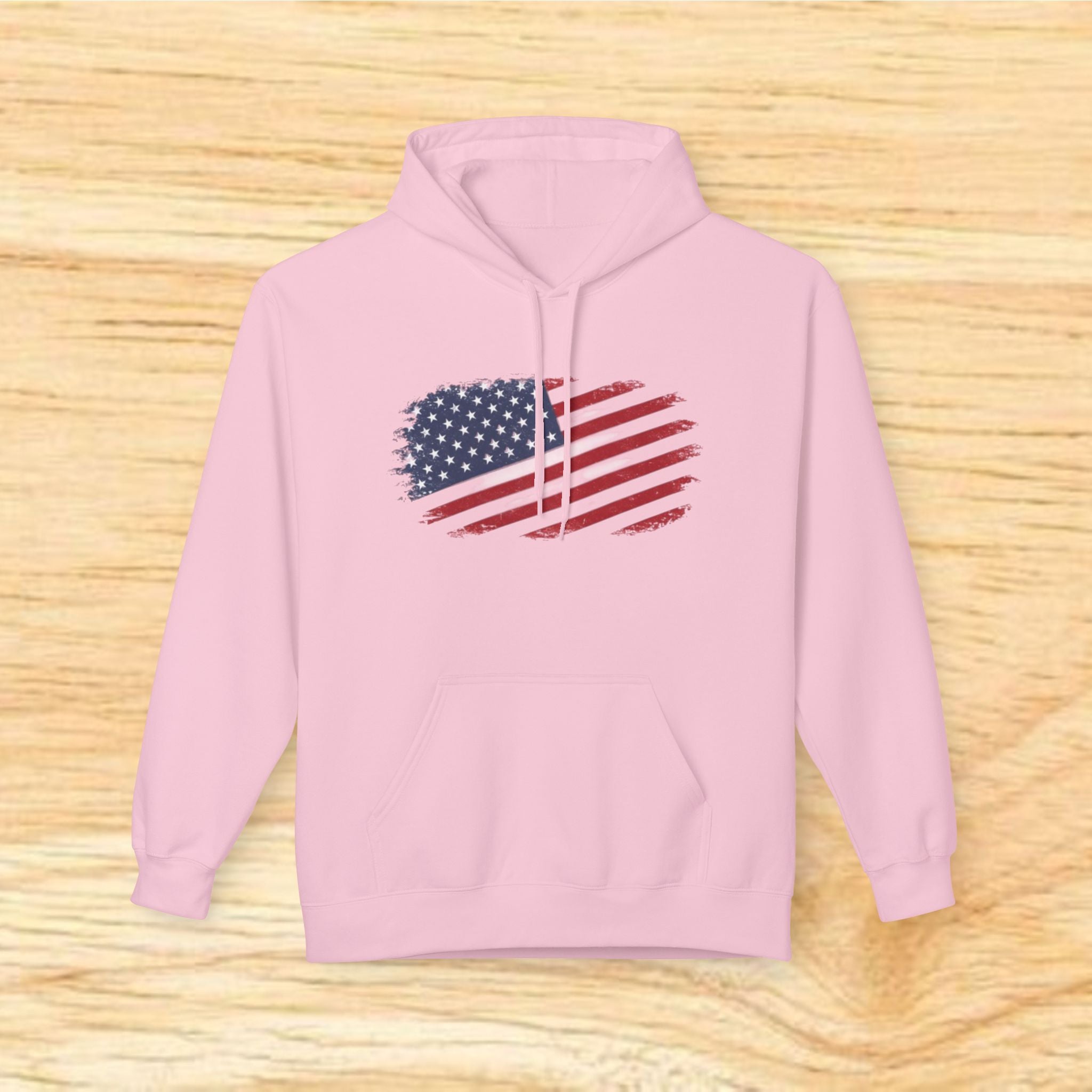 Distressed American Flag Hoodie | Patriotic Stars Stripes