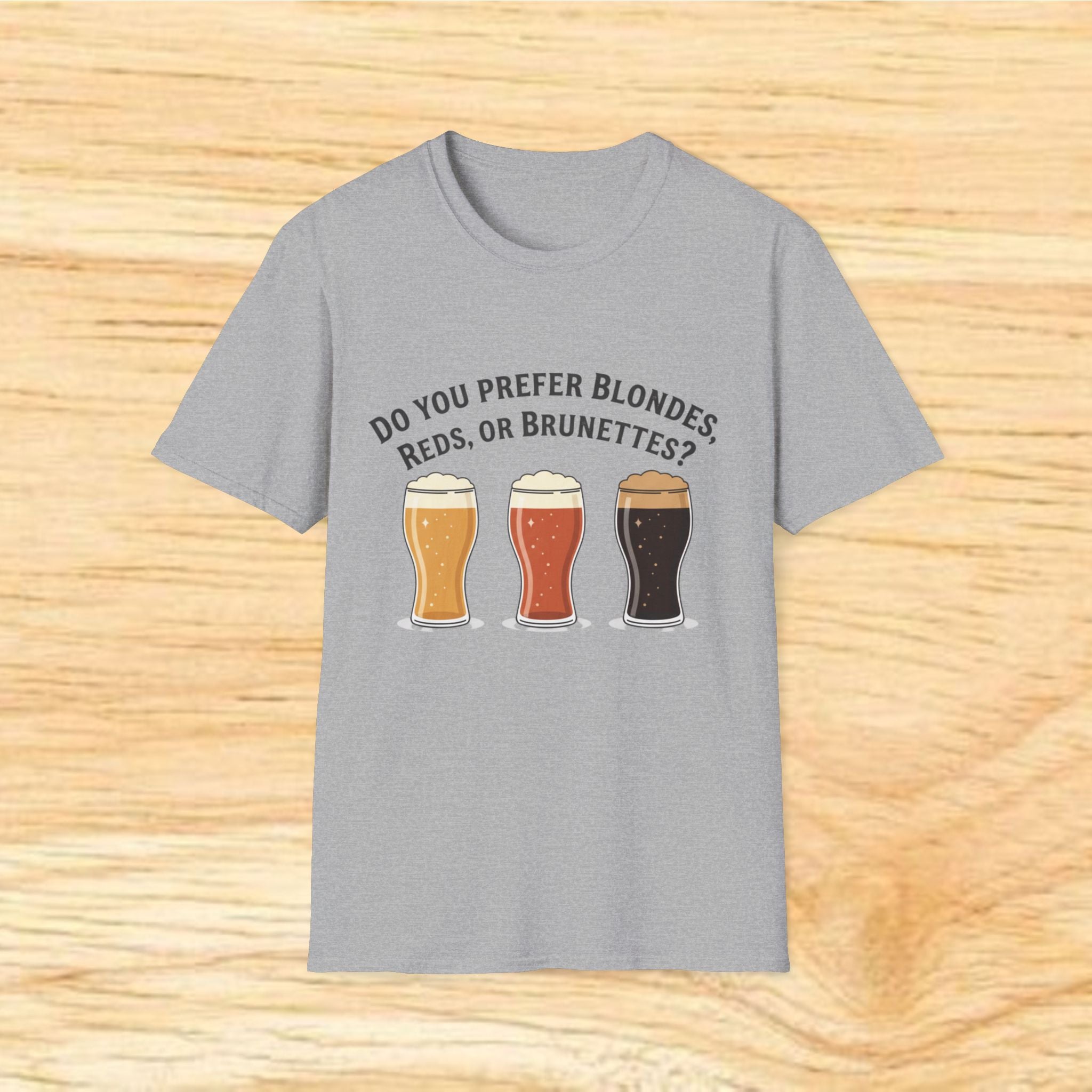 Blondes Reds or Brunettes beer glasses T-Shirt