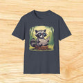Reading Raccoon T-Shirt — Cute Woodland Animal Graphic Tee