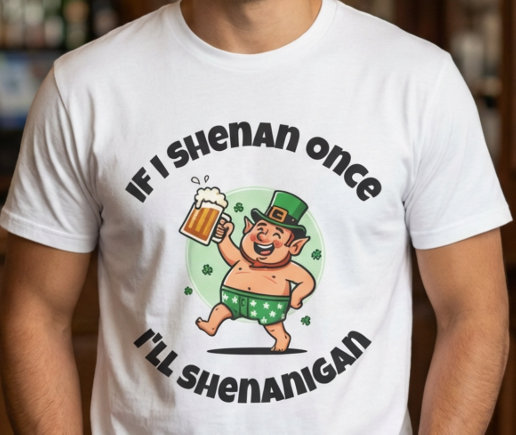 Leprechaun Beer Shenanigan T-Shirt | St. Patrick's Day Funny Irish Tee