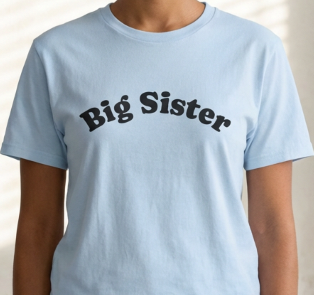 Big Sister T-Shirt — Cute Tee for Siblings