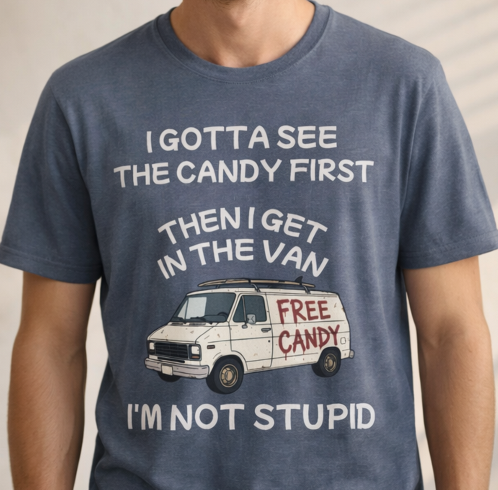 Free Candy Van graphic T-Shirt