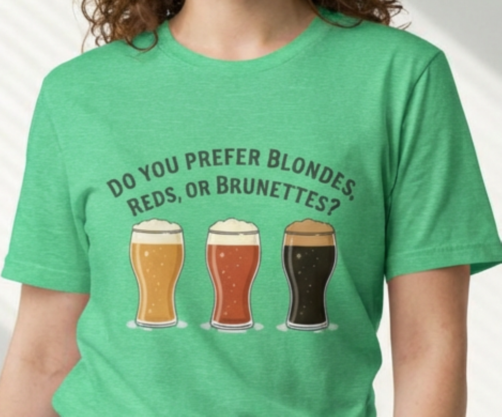 Blondes Reds or Brunettes beer glasses T-Shirt