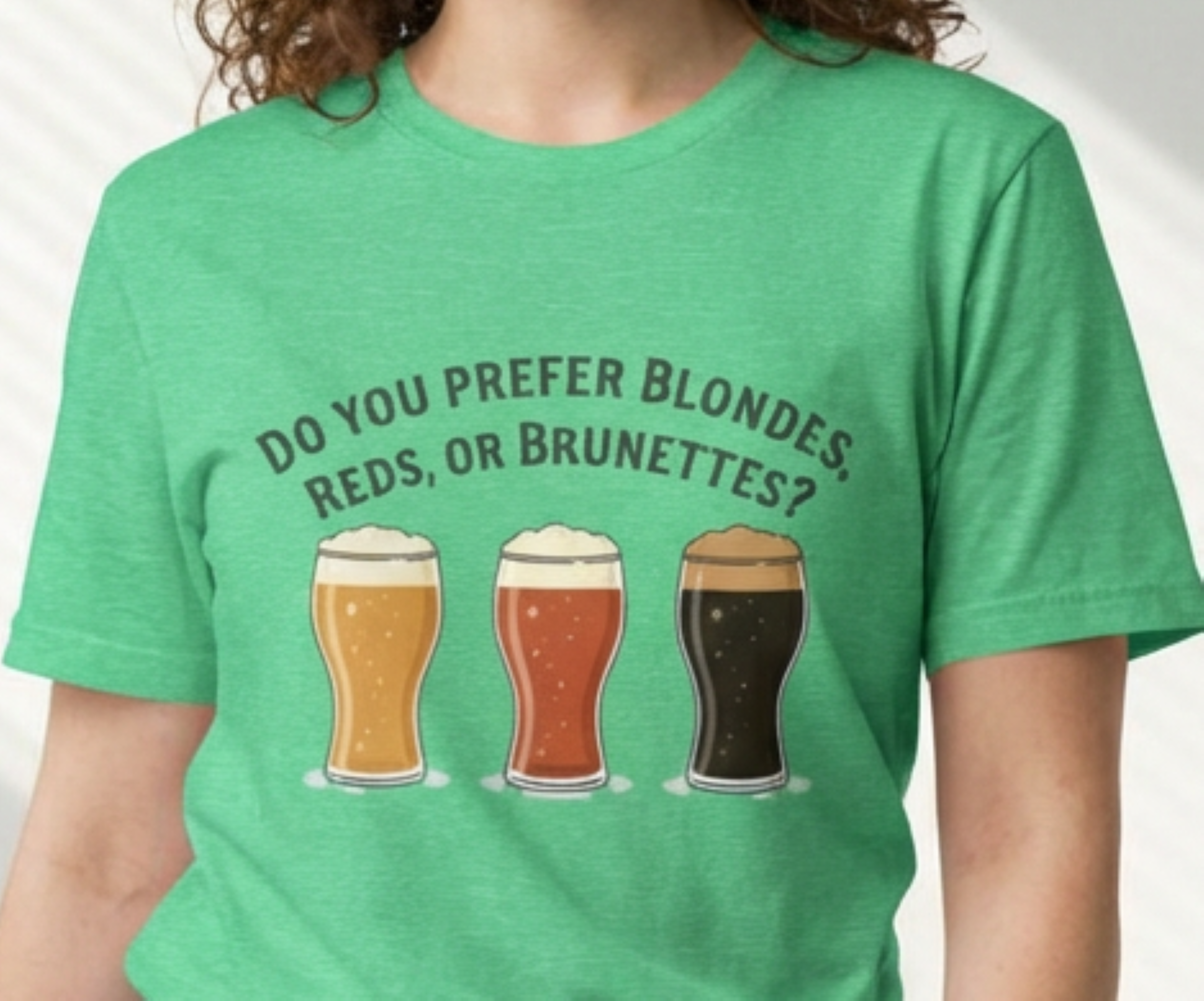 Blondes Reds or Brunettes beer glasses T-Shirt