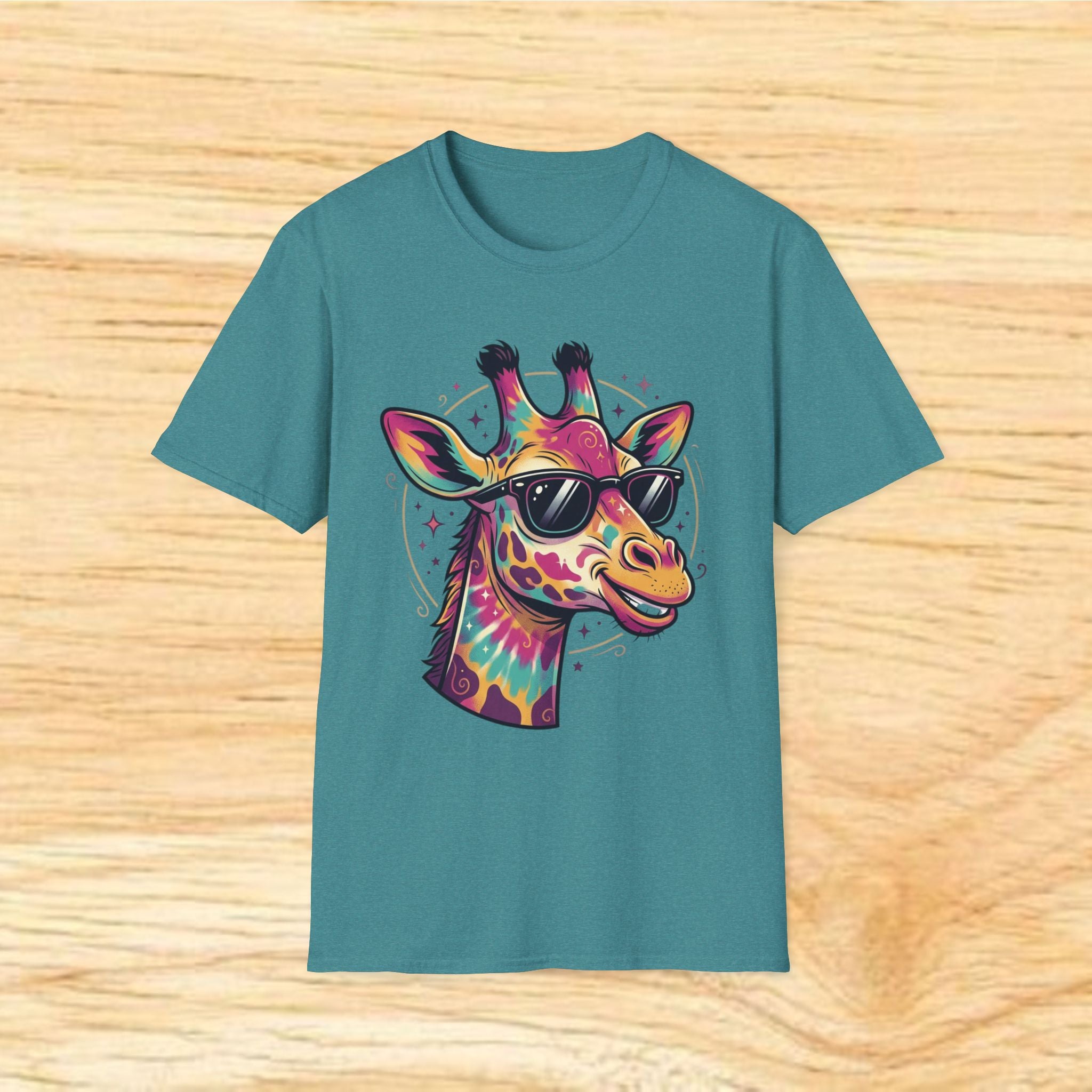 Colorful Cool Giraffe T-Shirt