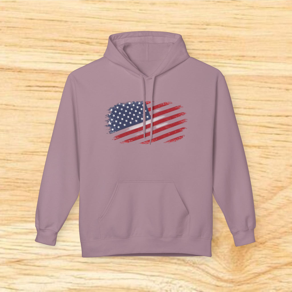 Distressed American Flag Hoodie | Patriotic Stars Stripes