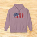 Distressed American Flag Hoodie | Patriotic Stars Stripes