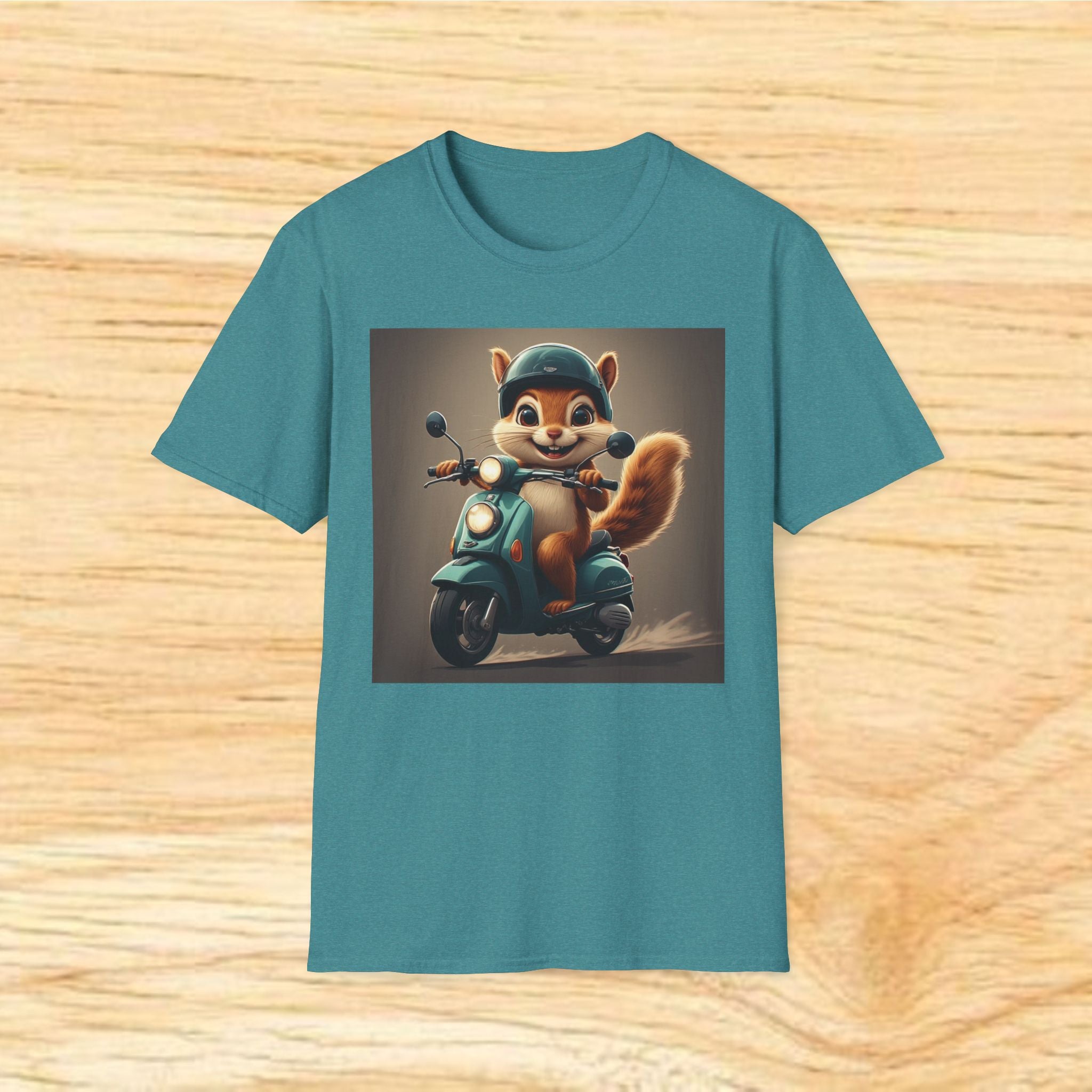 Cute Chipmunk on Scooter T-Shirt