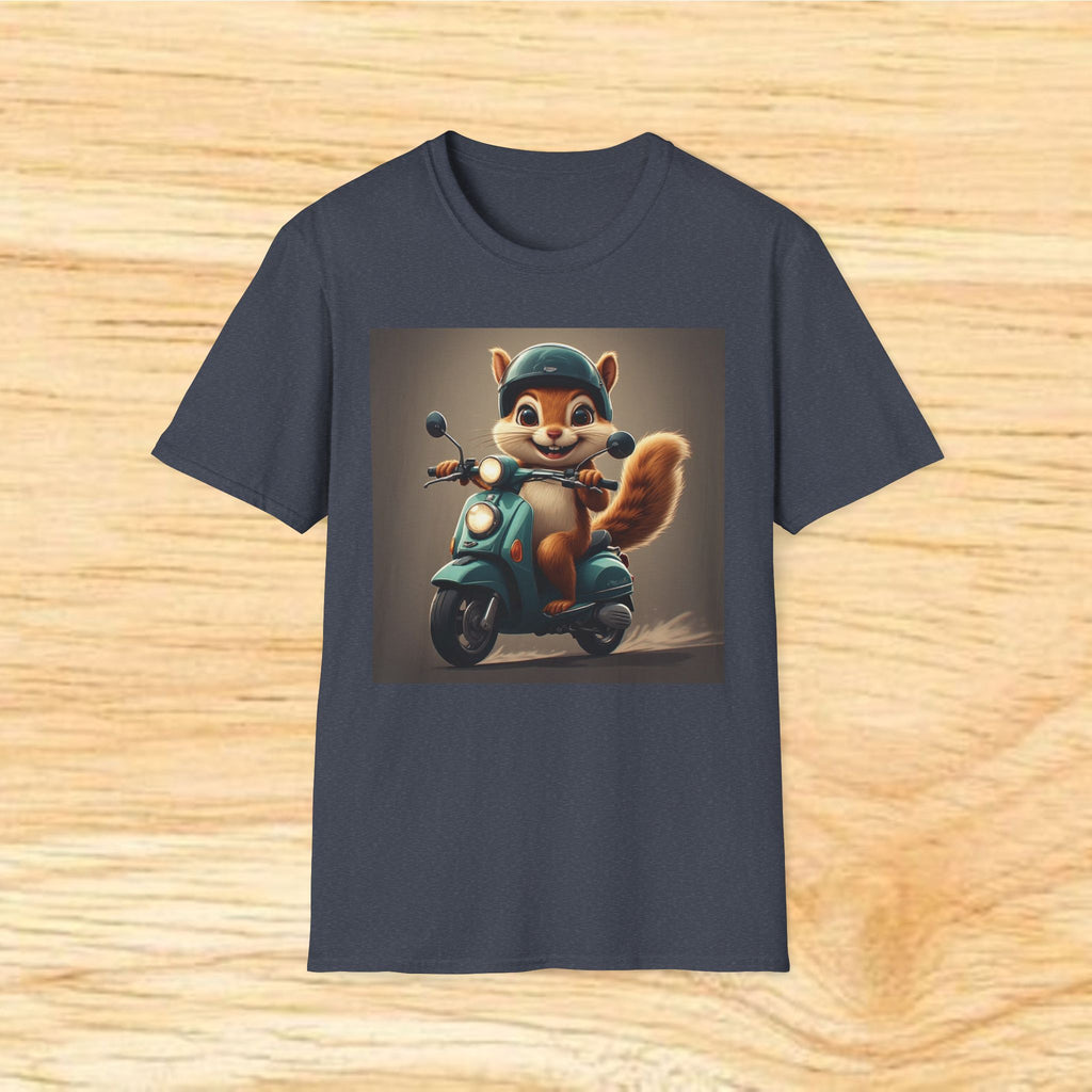 Cute Chipmunk on Scooter T-Shirt