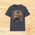 Cute Chipmunk on Scooter T-Shirt