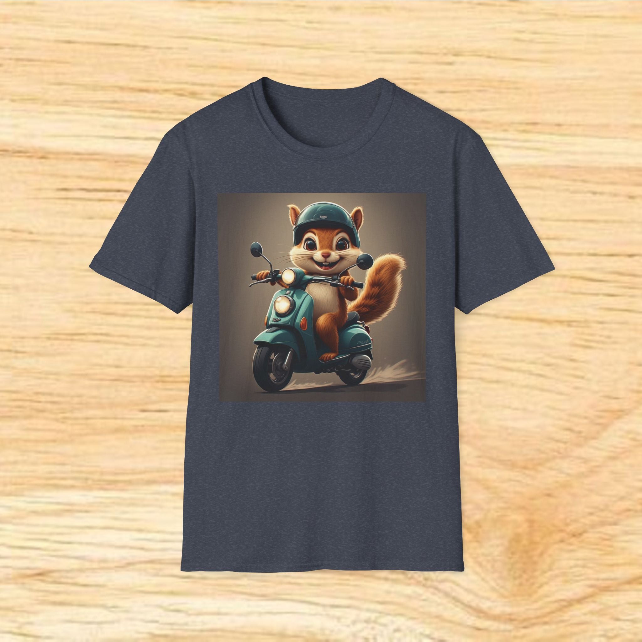 Cute Chipmunk on Scooter T-Shirt