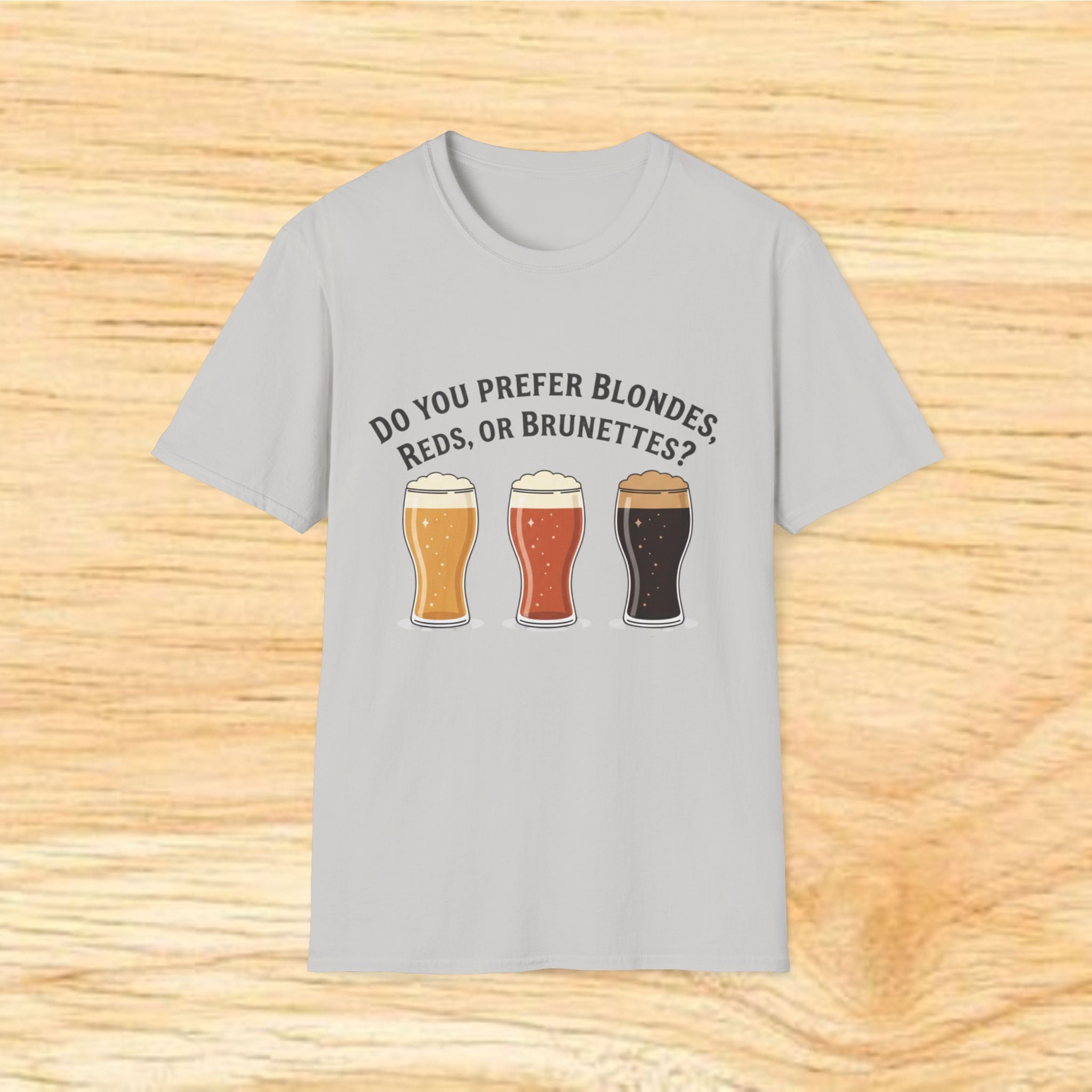 Blondes Reds or Brunettes beer glasses T-Shirt